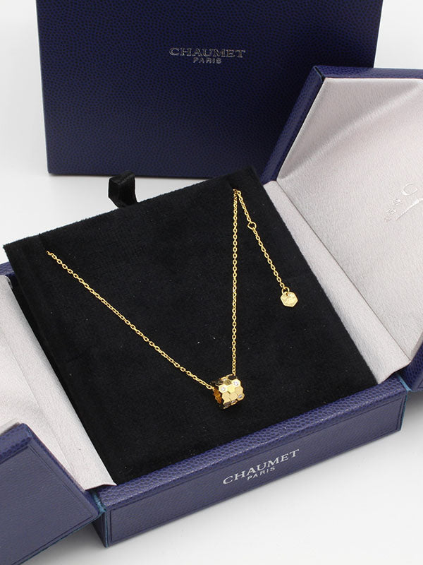 سلسال شومية اسطواني زركون ناعم لوقو سلسال chaumet