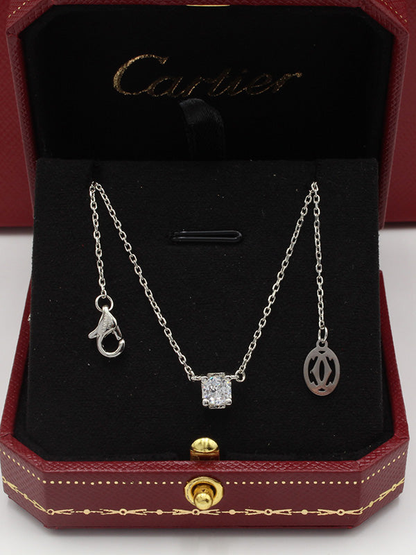 سلسال كارتير سوليتير ستون زركون لوقو سلسال CARTIER  