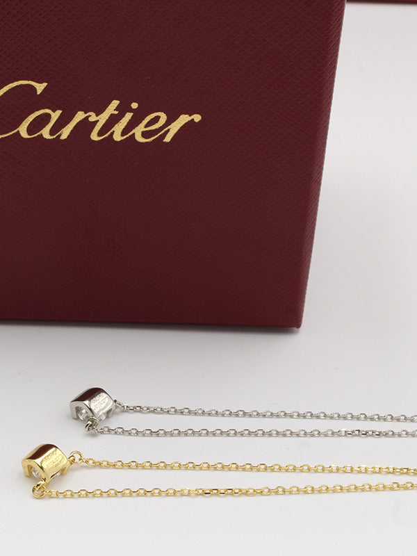 سلسال كارتير سوليتير ستون زركون لوقو سلسال CARTIER  