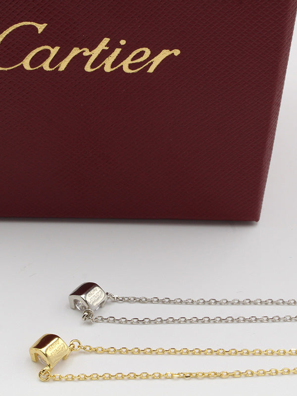 سلسال كارتير سوليتير ستون زركون لوقو سلسال CARTIER  