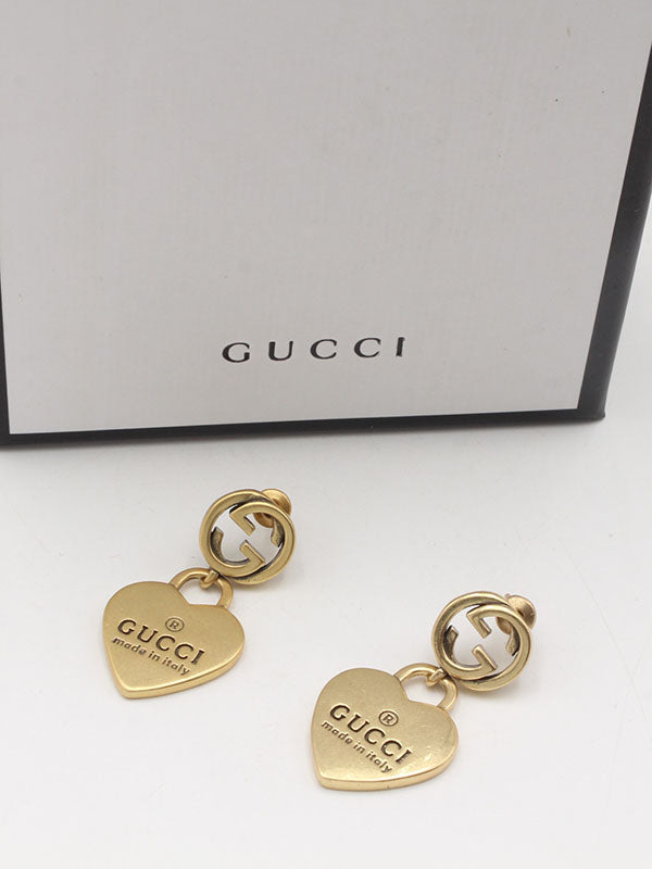 حلق قوتشي هارت انتيك مطفي حلق gucci