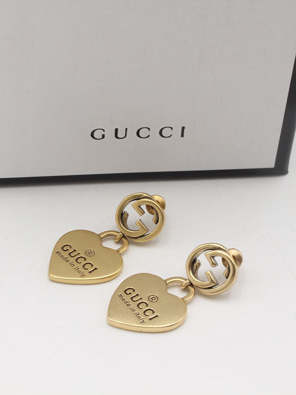 حلق قوتشي هارت انتيك مطفي حلق gucci