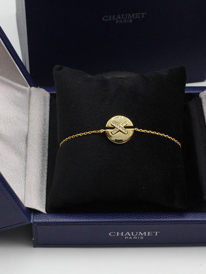 اسوارة شومية اكس زركون ناعم لوقو اسواره chaumet  