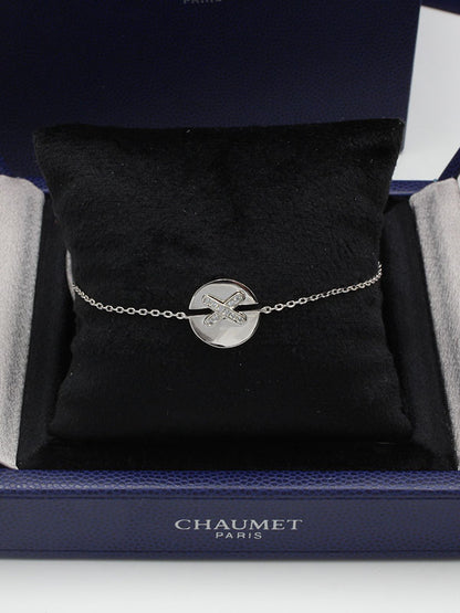 اسوارة شومية اكس زركون ناعم لوقو اسواره chaumet  