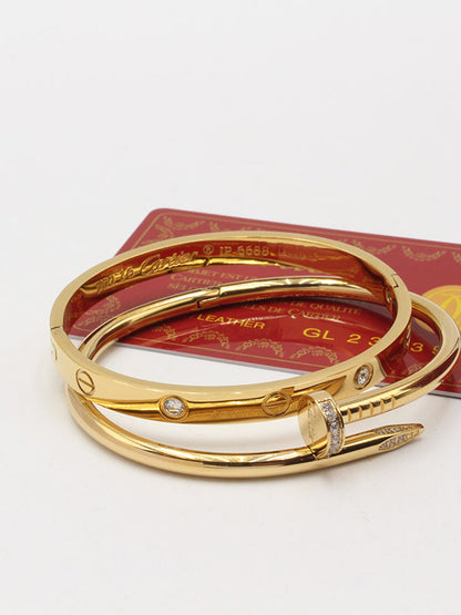 اسوارة كارتير مسمار مع اسواره لوف زركون اسواره CARTIER
