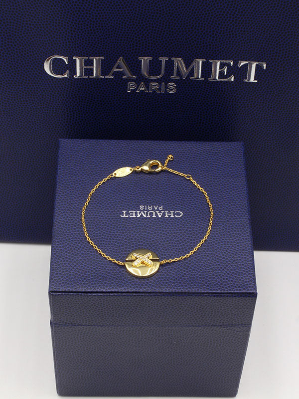 اسوارة شومية اكس زركون ناعم لوقو اسواره chaumet  