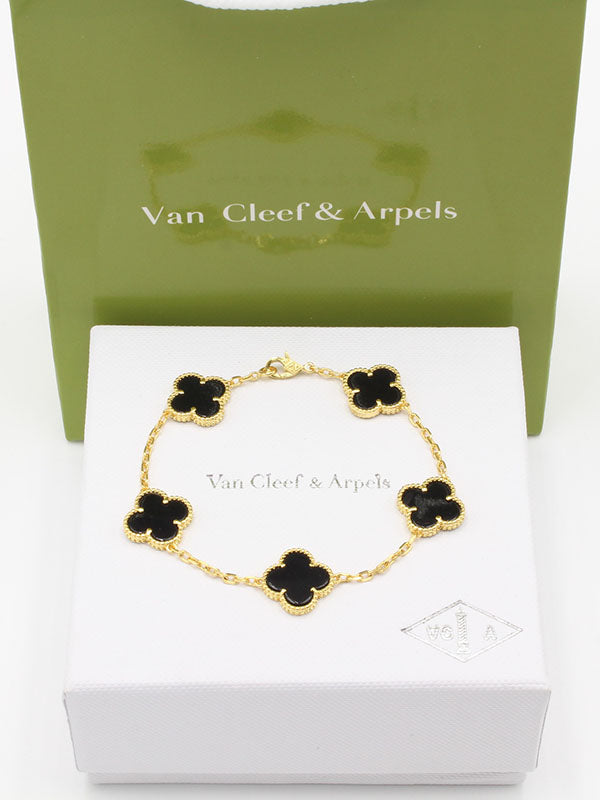 اساور فان كليف الماستر الجديده اسواره van cleef اسود ذهبي