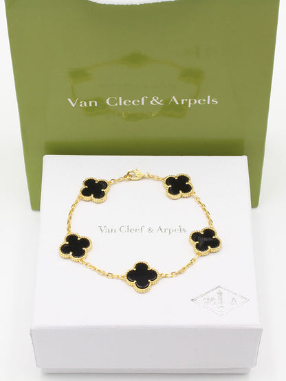 اساور فان كليف الماستر الجديده اسواره van cleef اسود ذهبي