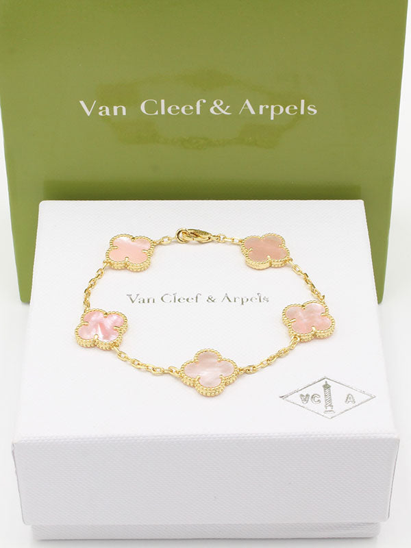 اساور فان كليف الماستر الجديده اسواره van cleef وردي ذهبي