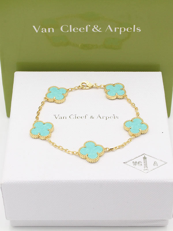 اساور فان كليف الماستر الجديده اسواره van cleef تركواز ذهبي