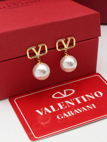 حلق فالنتينو لولو ميتال حلق VALENTINO ذهبي