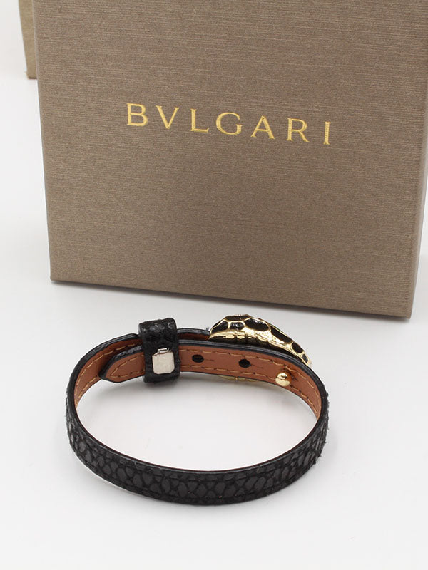 اساور بولغاري جلد اسود اسواره bvlgari