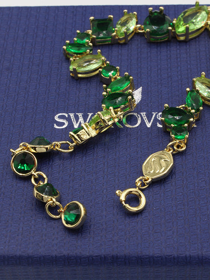 اساور سواروفسكي اخضر زركون اسواره Swarovski