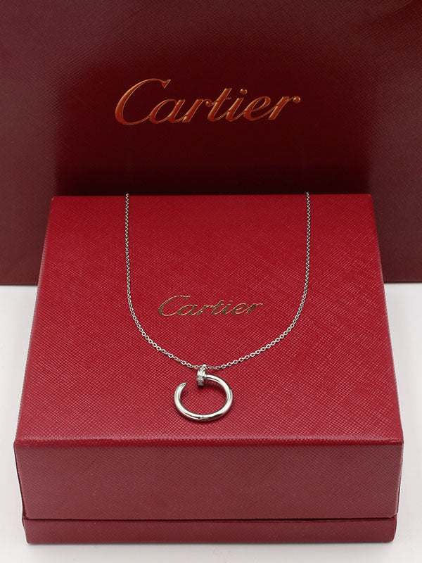 سلسال كارتير مسمار وسط لوقو سلسال CARTIER فضي