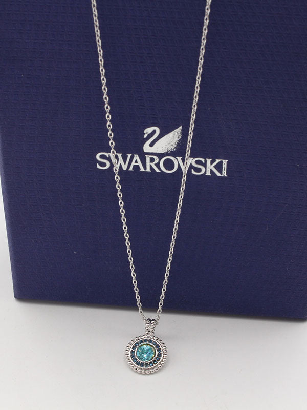 سلسال سواروفسكي بلو ستون سمبل سلسال Swarovski