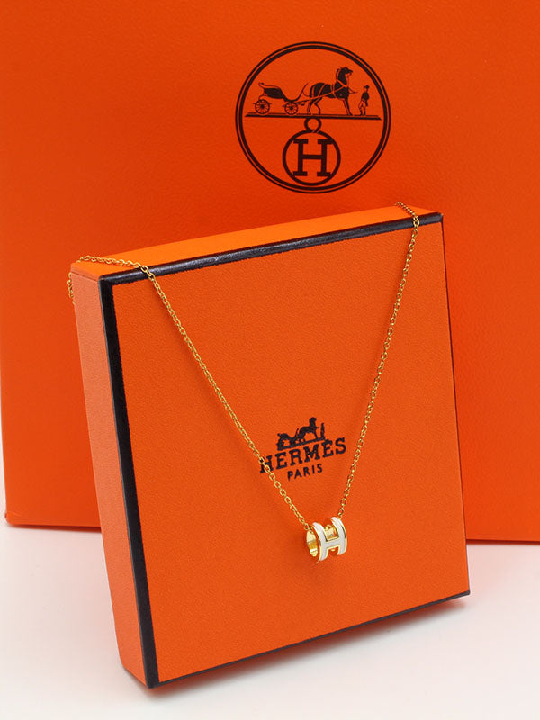 سلسال هيرمز ابيض صغير سلسال HERMES