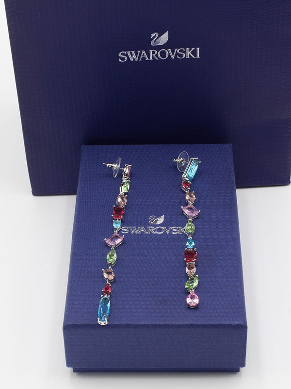 حلق سواروفسكي زركون ملون حلق Swarovski