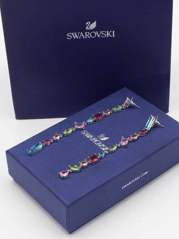 حلق سواروفسكي زركون ملون حلق Swarovski