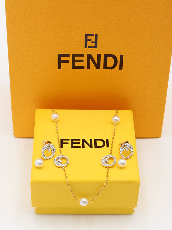 طقم فندي لولو تشوكر اطقم fendi ذهبي