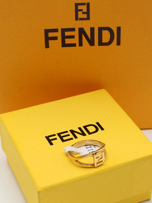 خاتم فندي خواتم fendi ذهبي 7