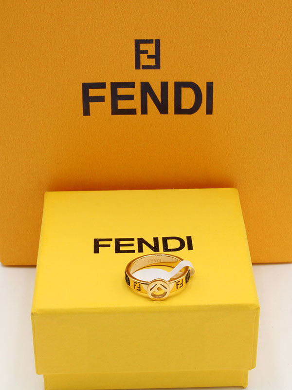 خاتم فندي سيركل كريستال خواتم fendi