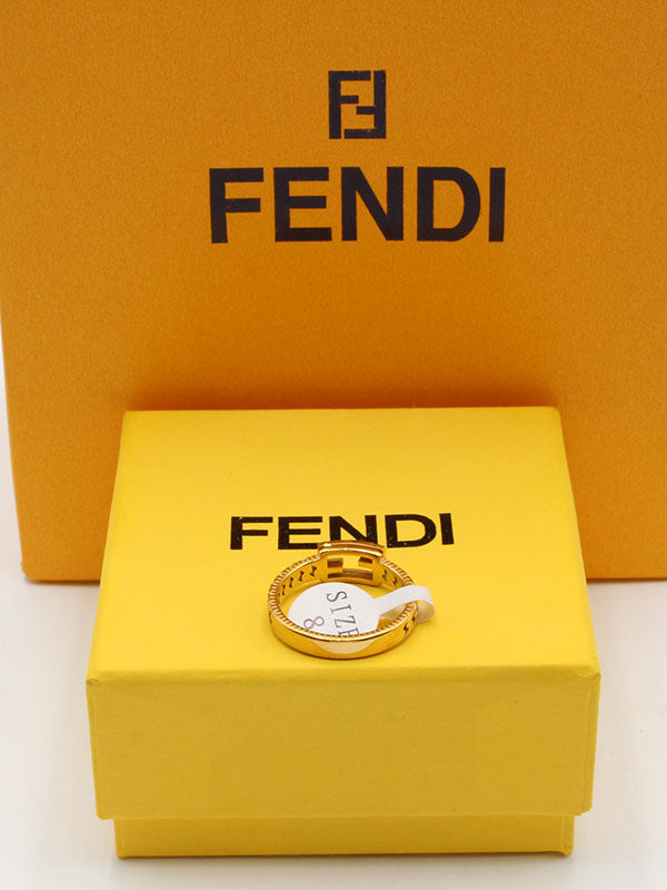 خاتم فندي سكوير لوقو خواتم fendi