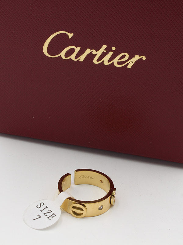 دبلة كارتير اوبن سايز خواتم CARTIER ذهبي 7