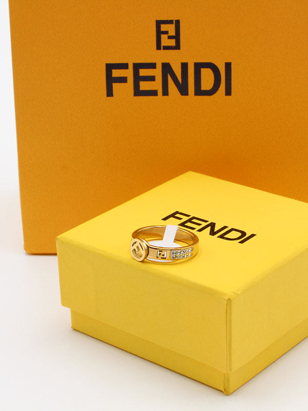 خاتم فندي سيركل كريستال خواتم fendi