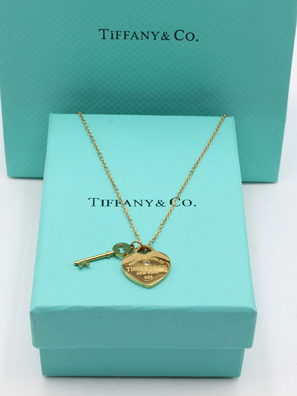 سلسال تيفاني هارت اند كي سلسال tiffany ذهبي