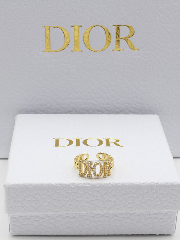 خاتم ديور زركون خواتم dior ذهبي