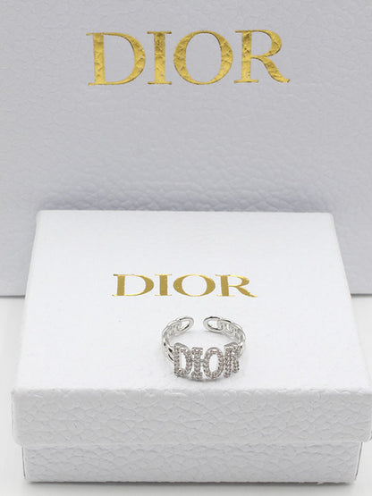 خاتم ديور زركون خواتم dior فضي