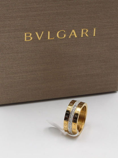 خاتم بولغاري دبلة عريضة خواتم bvlgari