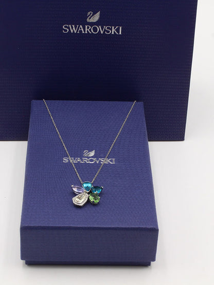 سلسال سواروفسكي فراشة بلو ستونز سلسال Swarovski