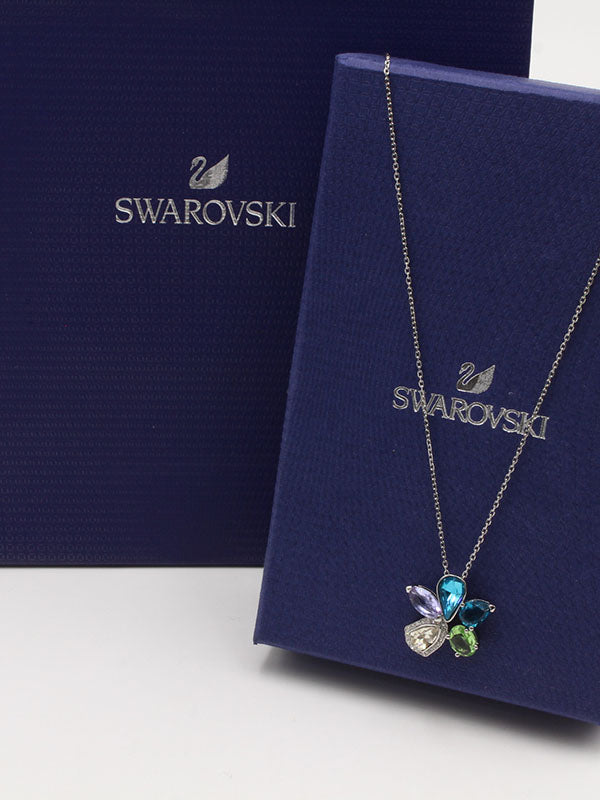 سلسال سواروفسكي فراشة بلو ستونز سلسال Swarovski