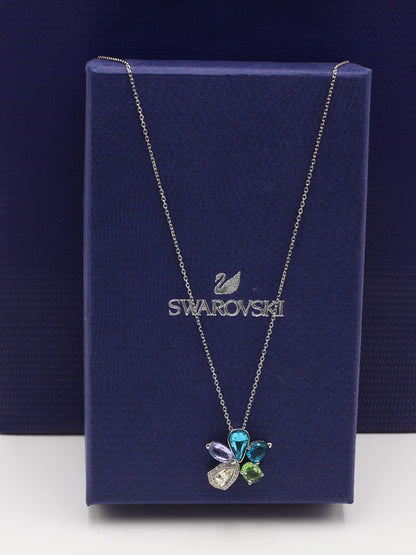 سلسال سواروفسكي فراشة بلو ستونز سلسال Swarovski