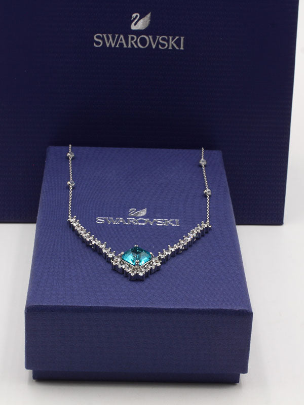 سلسال سواروفسكي بيق بلو سكوير سلسال Swarovski