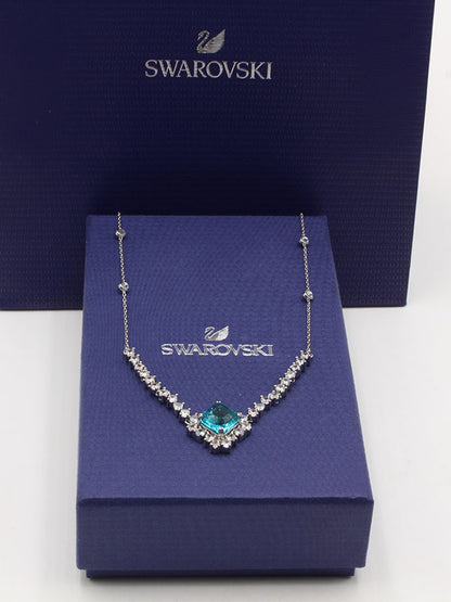 سلسال سواروفسكي بيق بلو سكوير سلسال Swarovski