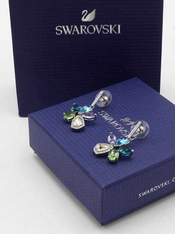 حلق سواروفسكي فراشة بلو ستونز حلق Swarovski