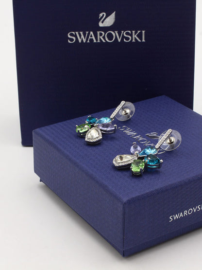 حلق سواروفسكي فراشة بلو ستونز حلق Swarovski