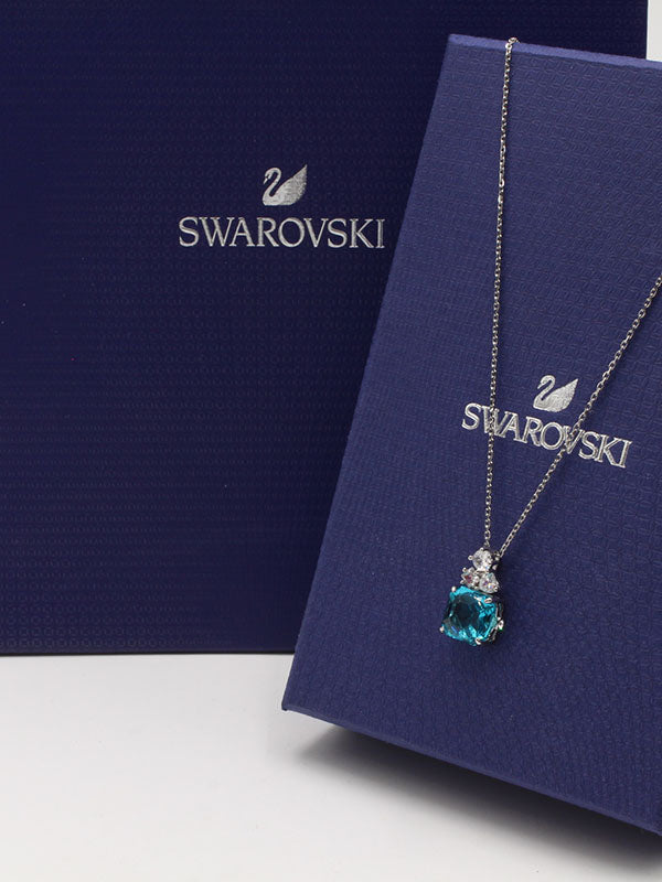 سلسال سواروفسكي بلو سكوير سلسال Swarovski