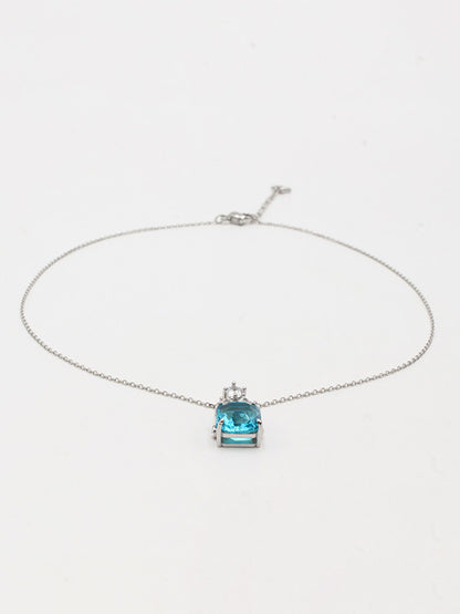 سلسال سواروفسكي بلو سكوير سلسال Swarovski