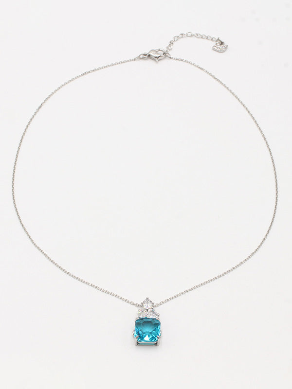 سلسال سواروفسكي بلو سكوير سلسال Swarovski