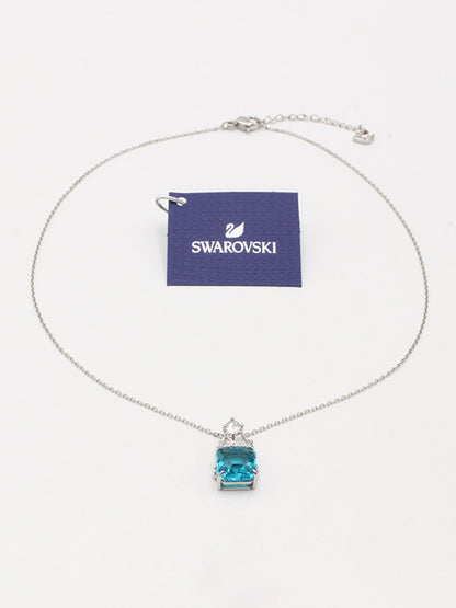 سلسال سواروفسكي بلو سكوير سلسال Swarovski