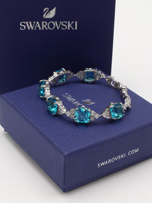 اساور سواروفسكي بيق بلو سكوير ستونز اسواره Swarovski