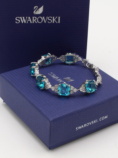 اساور سواروفسكي بيق بلو سكوير ستونز اسواره Swarovski