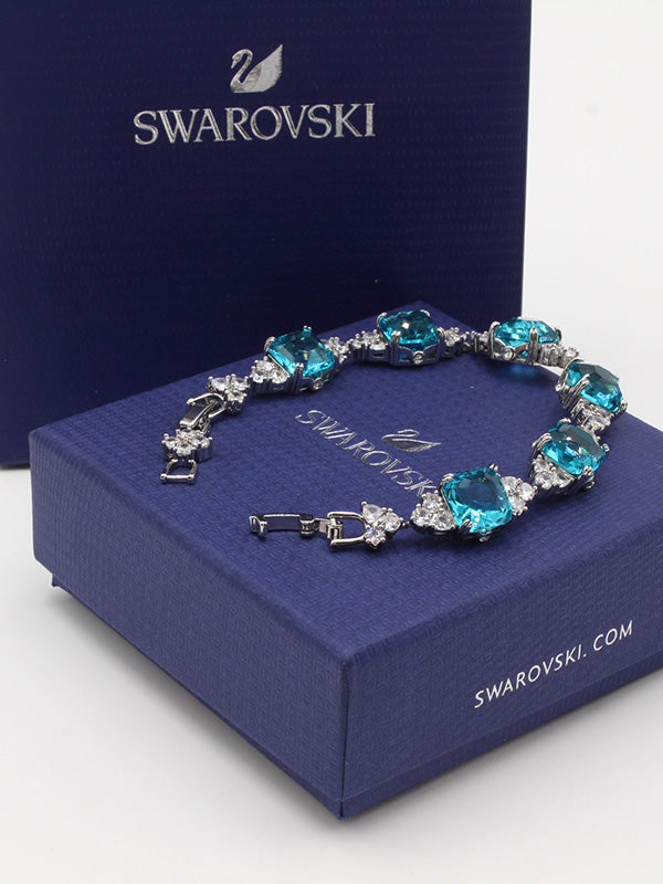 اساور سواروفسكي بيق بلو سكوير ستونز اسواره Swarovski
