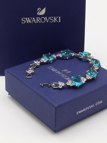 اساور سواروفسكي بيق بلو سكوير ستونز اسواره Swarovski