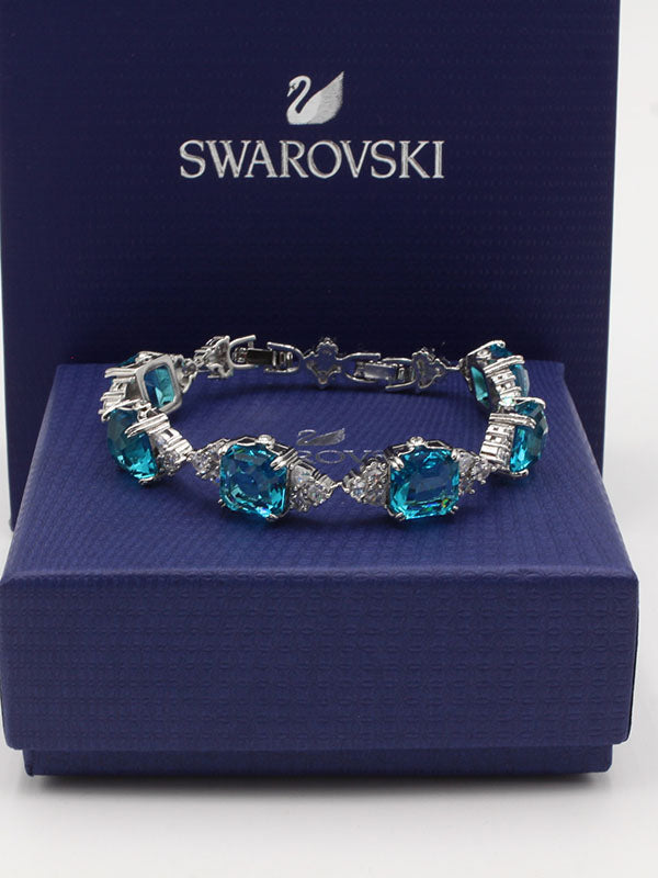 اساور سواروفسكي بيق بلو سكوير ستونز اسواره Swarovski