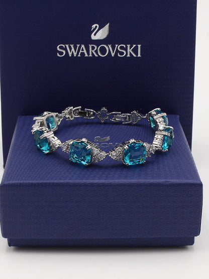 اساور سواروفسكي بيق بلو سكوير ستونز اسواره Swarovski