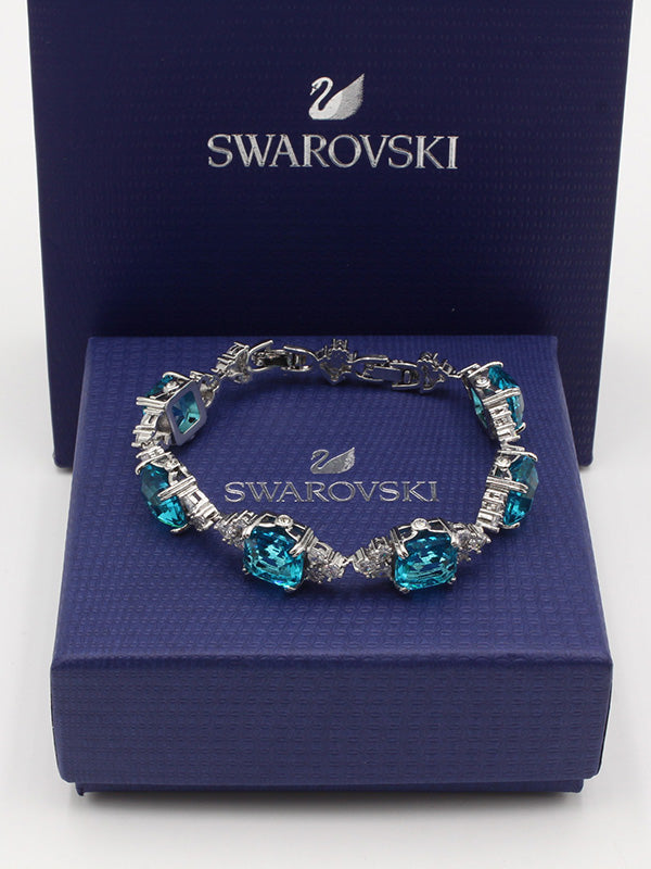 اساور سواروفسكي بيق بلو سكوير ستونز اسواره Swarovski